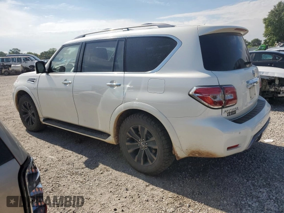 2019 Nissan Armada SV with VIN JN8AY2NC8K9581827, listed as a Copart auction lot 63227494 with 100,554 mi miles and Salvage Title. Bid and sale history available at carsss.com. Image 2.