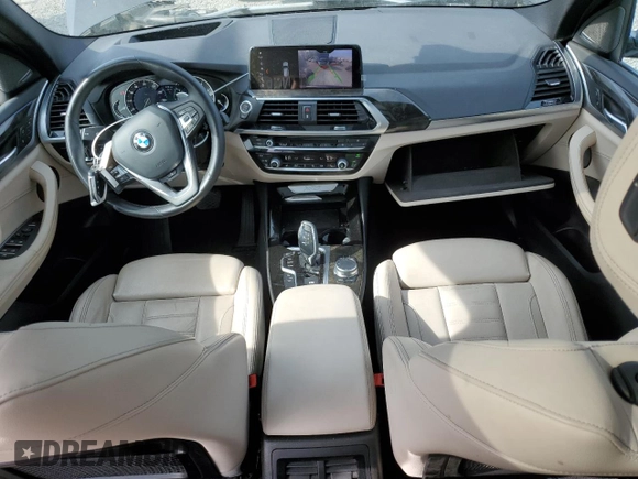 2019 BMW X3 xDrive30i with VIN 5UXTR9C50KLP90236, listed as a Copart auction lot 54836495 with 51,380 mi miles and Salvage Title. Bid and sale history available at DreamBid. Image 8.