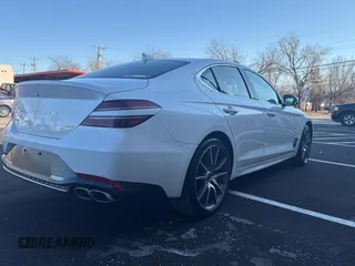 2023 Genesis G70 2.0T with VIN KMTG34TA0PU132665, listed as a Copart auction lot 88997945 with 3,158 mi miles and Clean Title. Bid and sale history available at DreamBid. Image 4.