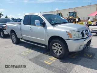 2004 Nissan Titan SE with VIN 1N6AA06B64N576675, listed as a IAAI auction lot 42689929 with 57,120 mi miles and . Bid and sale history available at DreamBid. Image 1.