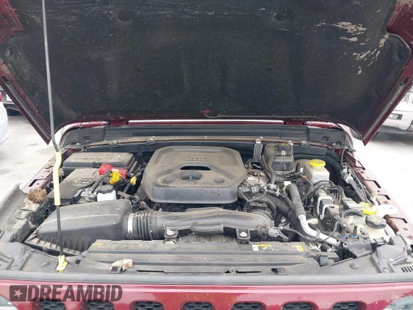 2021 Jeep Wrangler Unlimited Willys with VIN 1C4HJXDN5MW840857, listed as a IAAI auction lot 42381729 with 19,709 mi miles and . Bid and sale history available at DreamBid. Image 10.
