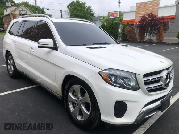 2017 Mercedes-Benz GLS 450 z VIN 4JGDF6EE0HA814125, wystawiony jako Copart lot #57616885 z przebiegiem 149 979 mil mil oraz Czysty tytuł • Clean title. Historia ofert i sprzedaży dostępna na DreamBid. Obrazek 4.