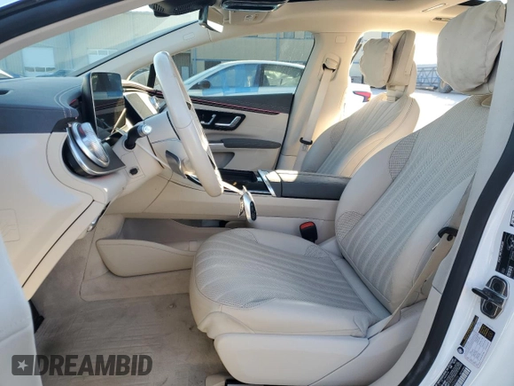 2022 Mercedes-Benz EQS with VIN W1KCG2DB6NA004979, listed as a Copart auction lot 49964435 with 40,096 mi miles and Salvage Title. Bid and sale history available at carsss.com. Image 7.