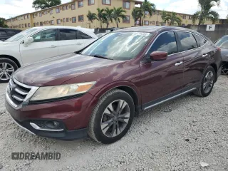 2013 Honda Crosstour EX-L z VIN 5J6TF1H50DL003481, wystawiony jako Copart lot #53714295 z przebiegiem 134 423 mil mil oraz Szkody całkowita. Historia ofert i sprzedaży dostępna na DreamBid. Obrazek 1.