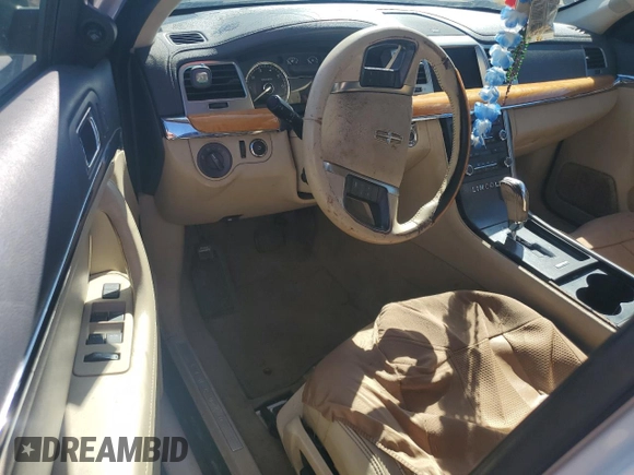 2009 Lincoln MKS with VIN 1LNHM93R59G624124, listed as a Copart auction lot 46712125 with Not Provided miles and Salvage Title. Bid and sale history available at DreamBid. Image 8.