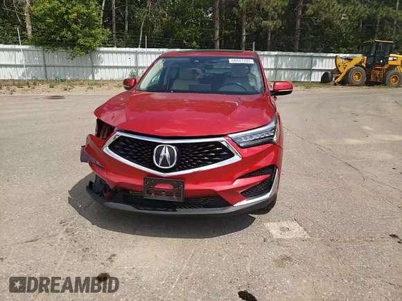 2020 Acura RDX w/Technology Pkg with VIN 5J8TC2H54LL025827, listed as a Copart auction lot 60447193 with 34,207 mi miles. Bid and sale history available at carsss.com. Image 12.