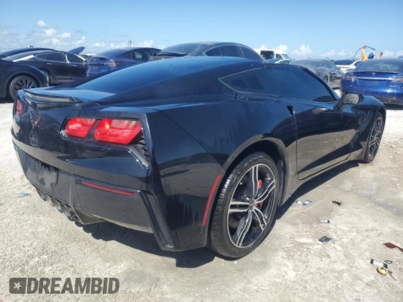 2015 Chevrolet Corvette 1LT with VIN 1G1YA2D77F5109465, listed as a Copart auction lot 76612824 with 87,098 mi miles and Salvage Title. Bid and sale history available at carsss.com. Image 3.