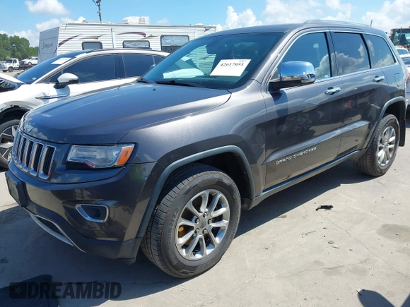 2014 Jeep Grand Cherokee Limited with VIN 1C4RJFBT0EC241030, listed as a IAAI auction lot 42617051 with 104,370 mi miles and . Bid and sale history available at DreamBid. Image 17.