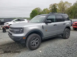 2023 Ford Bronco Sport Badlands z VIN 3FMCR9D93PRD32150, wystawiony jako Copart lot #52492355 z przebiegiem 16 569 mil mil oraz Szkody całkowita. Historia ofert i sprzedaży dostępna na DreamBid. Obrazek 1.