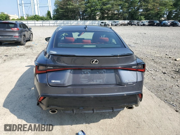 2021 Lexus IS 350 F Sport with VIN JTHGZ1E25M5022412, listed as a Copart auction lot 63022165 with Not provided miles and Salvage title. Bid and sale history available at DreamBid. Image 6.
