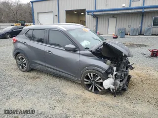 2020 Nissan Kicks SV with VIN 3N1CP5CV2LL477729, listed as a Copart auction lot 45300225 with 91,550 mi miles and Salvage Title. Bid and sale history available at carsss.com. Image 4.