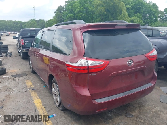 2017 Toyota Sienna LE Auto Access Seat with VIN 5TDKZ3DC6HS822945, listed as a IAAI auction lot 42094629 with 171,450 mi miles and . Bid and sale history available at DreamBid. Image 3.
