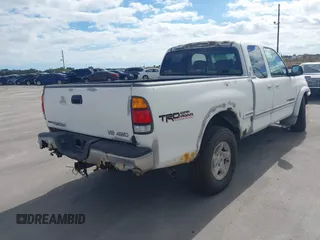 2000 Toyota Tundra Limited with VIN 5TBBT4816YS085075, listed as a IAAI auction lot 41413494 with 66,293 mi miles and . Bid and sale history available at DreamBid. Image 4.