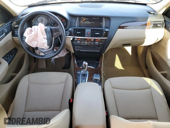 2016 BMW X3 sDrive28i with VIN 5UXWZ7C5XG0R32179, listed as a Copart auction lot 44651575 with 106,154 mi miles and Salvage Title. Bid and sale history available at DreamBid. Image 8.