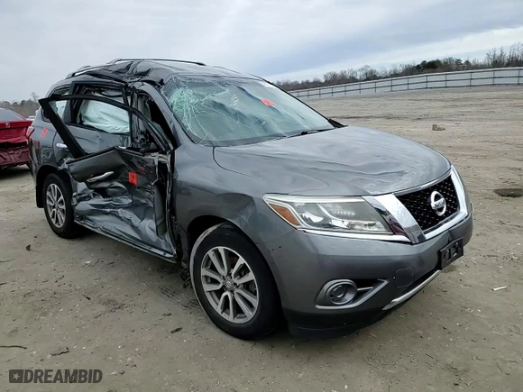 2016 Nissan Pathfinder S with VIN 5N1AR2MN7GC621977, listed as a Copart auction lot 45977185 with 0 mi miles and Salvage Title. Bid and sale history available at carsss.com. Image 12.