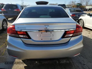 2013 Honda Civic LX with VIN 2HGFB2F57DH562130, listed as a Copart auction lot 47277095 with 148,418 mi miles and Salvage Title. Bid and sale history available at DreamBid. Image 6.