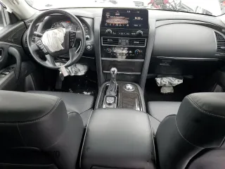 2024 Infiniti QX80 LUXE with VIN JN8AZ2AE4R9328082, listed as a Copart auction lot 45181285 with 27,999 mi miles and Salvage Title. Bid and sale history available at carsss.com. Image 8.