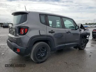 2017 Jeep Renegade Sport z VIN ZACCJAAB0HPF50756, wystawiony jako Copart lot #60187925 z przebiegiem 145 377 mil mil oraz Szkoda całkowita • Salvage title. Historia ofert i sprzedaży dostępna na DreamBid. Obrazek 3.