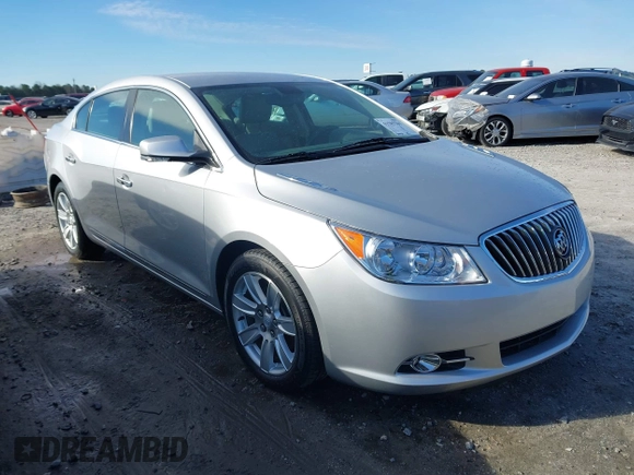 2013 Buick LaCrosse Leather with VIN 1G4GC5E35DF201994, listed as a IAAI auction lot 41585561 with 144,414 mi miles. Bid and sale history available at carsss.com. Image 1.