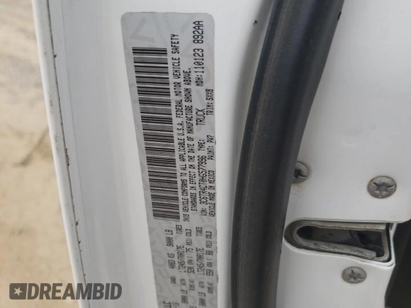 2017 Ram 2500 Tradesman с VIN 3C6TR4CT0HG577996, выставлен на аукционе Copart как лот 68576214 с пробегом Не указан миль и Списание • Salvage title. История ставок и продаж доступна на DreamBid. Изображение 13.