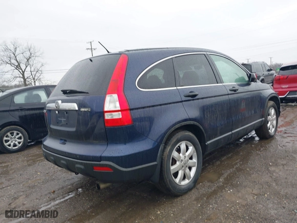 2007 Honda CR-V EX with VIN JHLRE38527C027836, listed as a IAAI auction lot 38356915 with 286,546 mi miles. Bid and sale history available at carsss.com. Image 4.