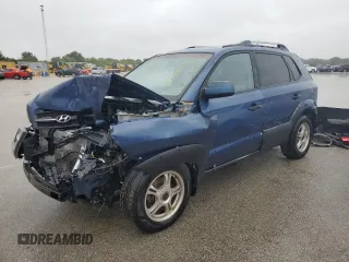 2005 Hyundai Tucson GLS with VIN KM8JN12D05U074879, listed as a Copart auction lot 73746674 with 0 mi miles and Salvage Title. Bid and sale history available at carsss.com. Image 1.