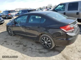 2013 Honda Civic Sdn LX with VIN 19XFB2F57DE010895, listed as a Copart auction lot 49574075 with 152,246 mi miles and Salvage Title. Bid and sale history available at carsss.com. Image 2.