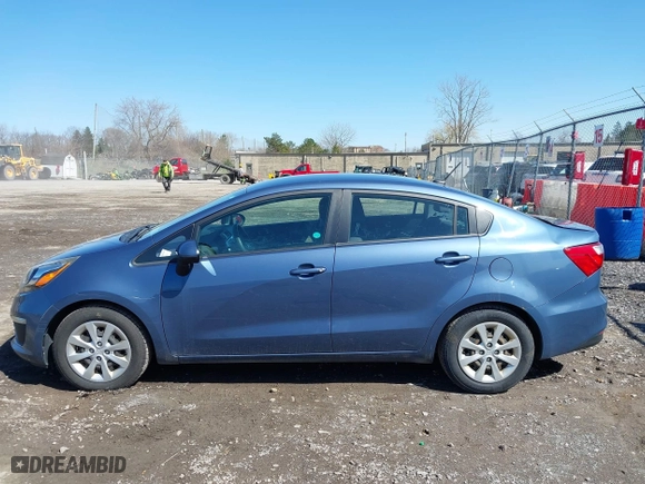 2016 Kia Rio LX with VIN KNADM4A33G6647339, listed as a IAAI auction lot 41964061 with 59,302 mi miles. Bid and sale history available at carsss.com. Image 14.