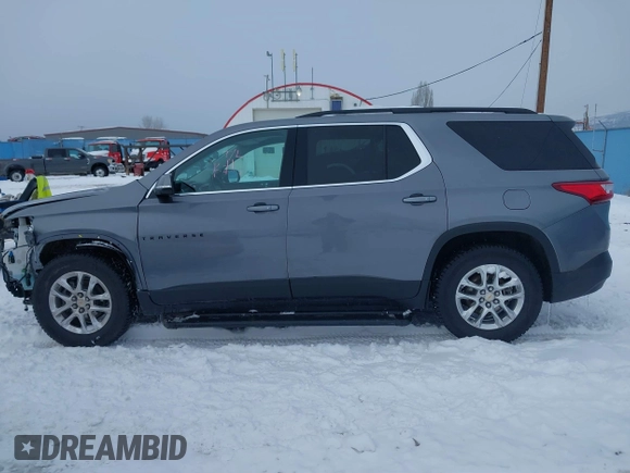 2020 Chevrolet Traverse LT Cloth with VIN 1GNEVGKW5LJ313942, listed as a IAAI auction lot 41465413 with 49,657 mi miles and . Bid and sale history available at DreamBid. Image 14.