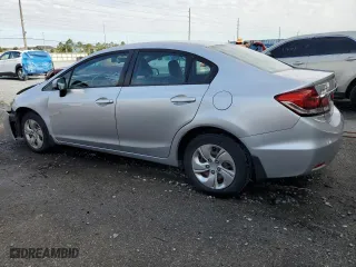 2015 Honda Civic Sedan LX with VIN 19XFB2F55FE200794, listed as a Copart auction lot 53152075 with 78,495 mi miles and Salvage Title. Bid and sale history available at carsss.com. Image 2.
