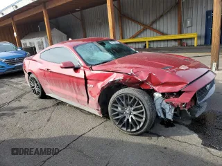 2021 Ford Mustang GT with VIN 1FA6P8CF0M5151679, listed as a Copart auction lot 46158895 with 26,253 mi miles and Salvage Title. Bid and sale history available at carsss.com. Image 4.