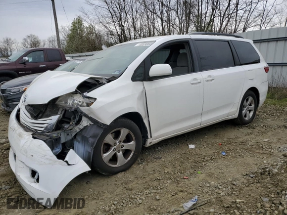 2017 Toyota Sienna LE Auto Access Seat with VIN 5TDKZ3DCXHS847007, listed as a Copart auction lot 52335845 with Not Provided miles and Salvage Title. Bid and sale history available at DreamBid. Image 1.