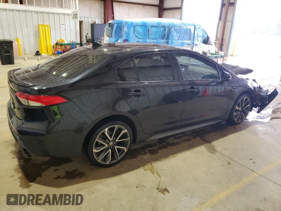 2022 Toyota Corolla SE with VIN JTDS4MCE9NJ097146, listed as a Copart auction lot 51143675 with 81,247 mi miles and Salvage Title. Bid and sale history available at DreamBid. Image 3.