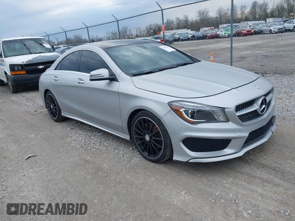 2015 Mercedes-Benz CLA 250 with VIN WDDSJ4GB0FN180649, listed as a IAAI auction lot 41886351 with 160,262 mi miles and . Bid and sale history available at DreamBid. Image 1.
