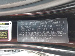 2006 Hyundai Tiburon GT z VIN KMHHN65F56U224768, wystawiony jako IAAI lot #40672721 z przebiegiem 158 535 mil mil oraz . Historia ofert i sprzedaży dostępna na DreamBid. Obrazek 9.