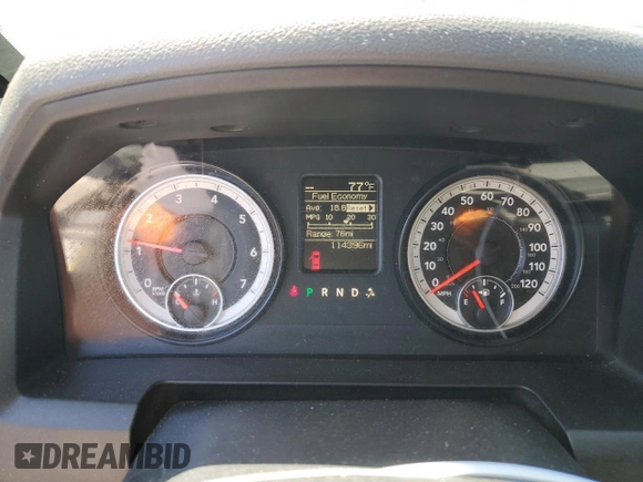 2015 Ram 1500 Express with VIN 3C6JR7AT1FG532946, listed as a Copart auction lot 63496534 with 114,396 mi miles and Salvage title. Bid and sale history available at DreamBid. Image 9.