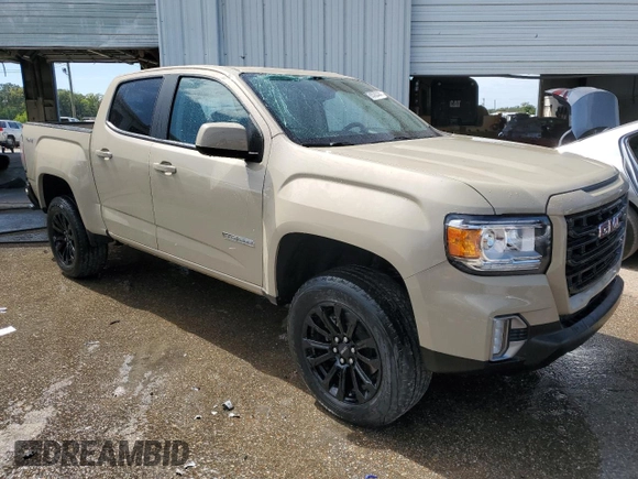 2021 GMC Canyon 4WD Elevation with VIN 1GTG6CEN1M1275962, listed as a Copart auction lot 69860444 with 86,886 mi miles and Salvage Title. Bid and sale history available at carsss.com. Image 4.