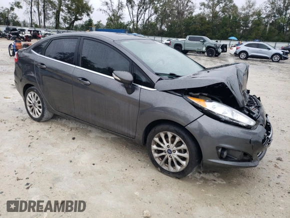 2017 Ford Fiesta Titanium with VIN 3FADP4CJ4HM123260, listed as a Copart auction lot 46355095 with 69,398 mi miles and Salvage Title. Bid and sale history available at carsss.com. Image 4.