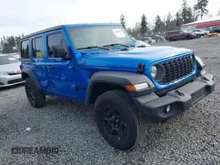 2024 Jeep Wrangler Willys with VIN 1C4PJXDG6RW287267, listed as a IAAI auction lot 41981301 with 8,996 mi miles. Bid and sale history available at carsss.com. Image 1.