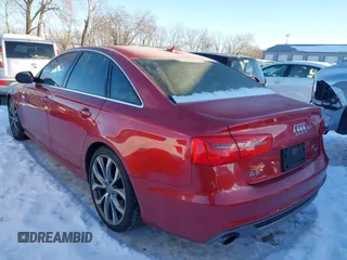 2013 Audi A6 3.0T Prestige with VIN WAUJGAFC5DN030463, listed as a IAAI auction lot 41304345 with 134,216 mi miles. Bid and sale history available at carsss.com. Image 3.