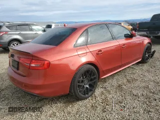 2014 Audi A4 Premium Plus with VIN WAUEFAFL0EN024608, listed as a Copart auction lot 45843405 with 136,335 mi miles and Salvage Title. Bid and sale history available at carsss.com. Image 3.
