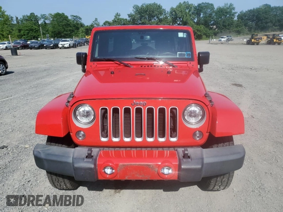 2017 Jeep Wrangler Unlimited Sahara with VIN 1C4HJWEG3HL610297, listed as a Copart auction lot 62060865 with 43,274 mi miles and Salvage title. Bid and sale history available at DreamBid. Image 5.