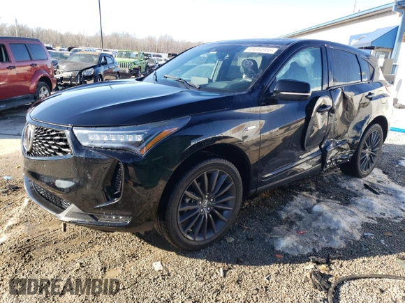 2023 Acura RDX w/A-Spec Advance Package with VIN 5J8TC2H89PL001748, listed as a Copart auction lot 41644935 with 19,123 mi miles and Salvage Title. Bid and sale history available at carsss.com. Image 1.