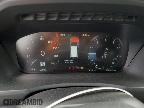 2020 Volvo XC90 Momentum with VIN YV4A22PK9L1557549, listed as a Copart auction lot 62224375 with 75,887 mi miles and Salvage title. Bid and sale history available at DreamBid. Image 9.