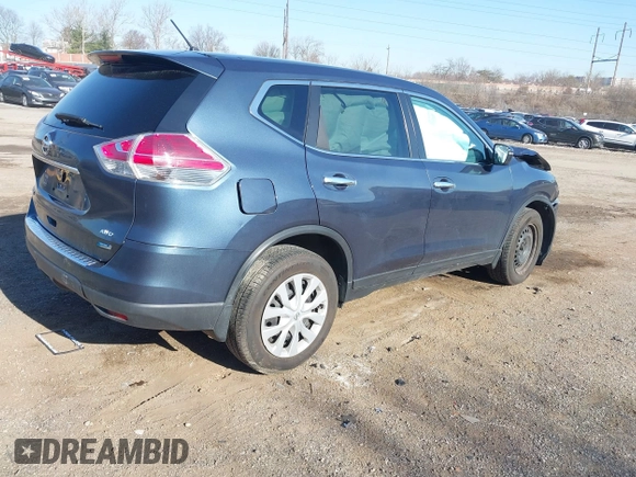 2014 Nissan Rogue S with VIN 5N1AT2MK0EC867435, listed as a IAAI auction lot 41825081 with 1 mi miles. Bid and sale history available at carsss.com. Image 4.