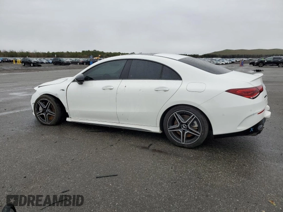 2022 Mercedes-Benz CLA 35 AMG with VIN W1K5J5BB3NN297103, listed as a Copart auction lot 47923634 with Not Provided miles and . Bid and sale history available at DreamBid. Image 2.