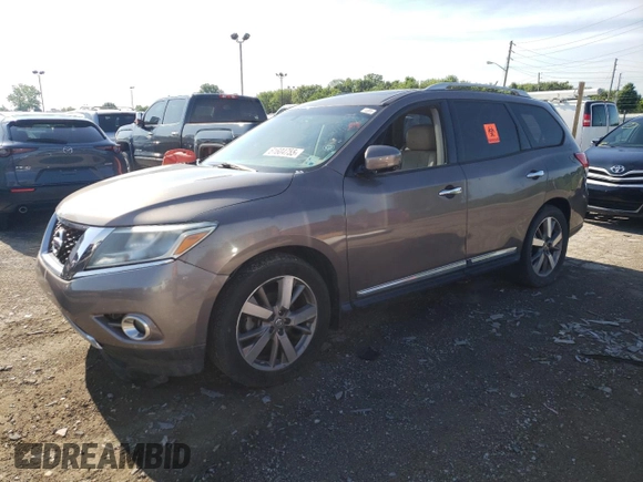2014 Nissan Pathfinder Platinum с VIN 5N1AR2MN9EC730146, выставлен на аукционе Copart как лот 61604755 с пробегом 119 023 миль миль и Чистый • Clean title. История ставок и продаж доступна на DreamBid. Изображение 1.