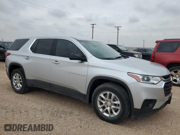 2021 Chevrolet Traverse LS with VIN 1GNERFKW0MJ271177, listed as a Copart auction lot 63536654 with 42,452 mi miles and Clean Title. Bid and sale history available at carsss.com. Image 4.
