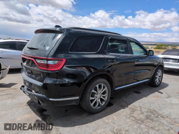 2017 Dodge Durango SXT with VIN 1C4RDHAG7HC740824, listed as a Copart auction lot 57552105 with 132,870 mi miles and Salvage title. Bid and sale history available at DreamBid. Image 3.
