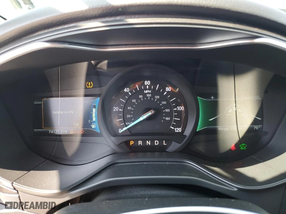 2020 Ford Fusion Plug-In Hybrid Titanium with VIN 3FA6P0SUXLR101997, listed as a Copart auction lot 69575324 with 74,121 mi miles and Salvage Title. Bid and sale history available at carsss.com. Image 9.